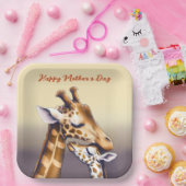 マザーキリン&カーフの感動の瞬間 ペーパープレート (パーティー)