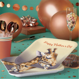 マザーキリン&カーフの感動の瞬間 ペーパープレート