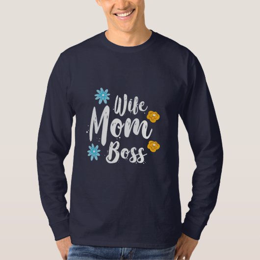 マザーギフト妻ママボス Tシャツ (正面)