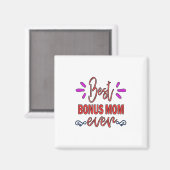 マザーギフト最高のボーナスママ マグネット (正面/裏面)