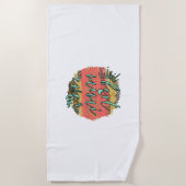 マザーギフト最高のミミエバー ビーチタオル (正面)