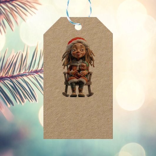 マザークリスマスIクラフトギフトラベル ギフトタグ