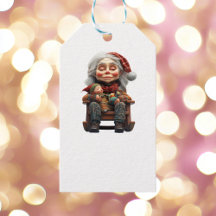 マザークリスマスIIホワイトギフトラベル