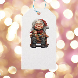 マザークリスマスIIホワイトギフトラベル ギフトタグ