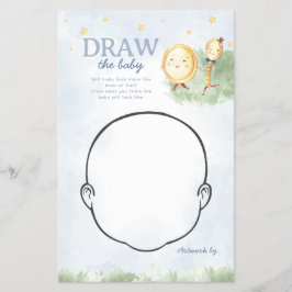 マザーグースが赤ちゃんのシャワーゲームを描く チラシ