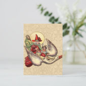 マザーグースの子供の古いイラスト ポストカード (スタンド正面)