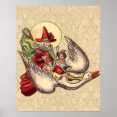 マザーグースの子供時代の古いイラスト ポスター (正面)