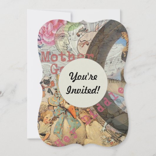 マザーグースの童謡とおとぎ話 招待状 (正面)