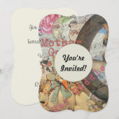 マザーグースの童謡・おとぎ話 招待状 (正面/裏面)