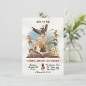 マザーグースエンチャントストーリーブックバースデーパーティー 招待状 (スタンド正面)