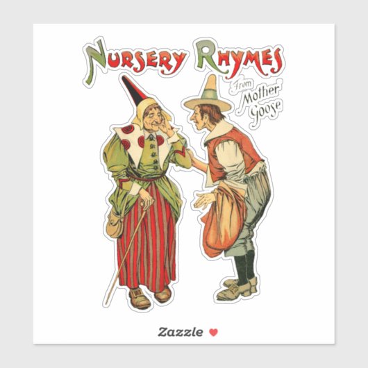 マザーグースオールドマン子供部屋ライムアート シール (シート)