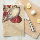 マザーグースチャイルドアンティークイラストレーション キッチンタオル (四つ折り)