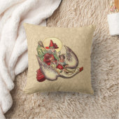 マザーグースチャイルドアンティークイラストレーション クッション (ブランケット)