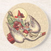 マザーグースチャイルドアンティークイラストレーション コースター (正面)