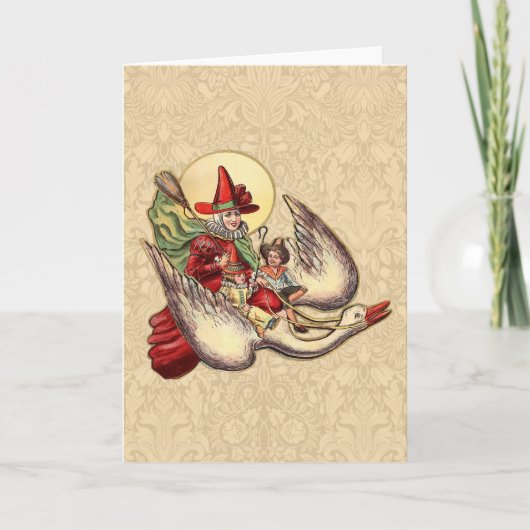 マザーグースチャイルドアンティークイラストレーション シーズンカード (正面)