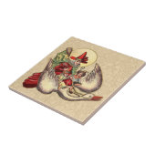 マザーグースチャイルドアンティークイラストレーション タイル (側面)