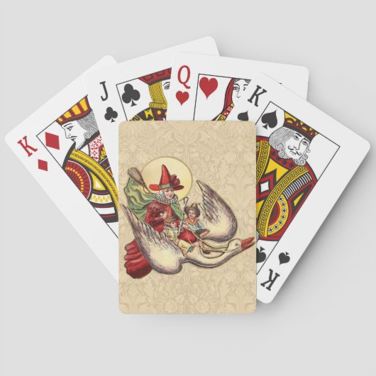 マザーグースチャイルドアンティークイラストレーション トランプ (裏面)
