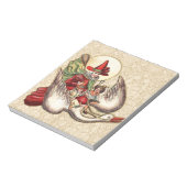 マザーグースチャイルドアンティークイラストレーション ノートパッド (回転)