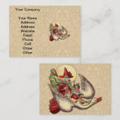 マザーグースチャイルドアンティークイラストレーション 名刺 (正面/裏面)