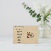 マザーグースチャイルドアンティークイラストレーション 名刺 (スタンド正面)