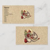 マザーグースチャイルドアンティークイラストレーション 名刺 (正面/裏面)