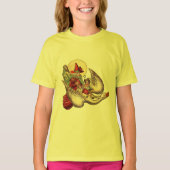 マザーグースチャイルドアンティークイラストレーション Tシャツ (正面)