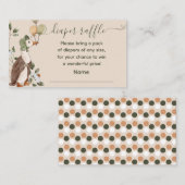 マザーグースバルーンおむつラッフルベビーシャワー エンクロージャーカード (正面/裏面)