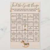 マザーグースベイビー男女兼用ブシャワービンゴゲーム チラシ (正面)