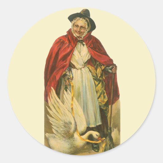 マザーグースヴィンテージビクトリアンストーリーブック ラウンドシール (正面)