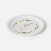 マザーグース子供部屋ライムサンフラワー ペーパープレート (アングル)