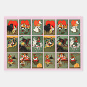 マザーグース子供部屋ライムズフェアユタリーアート ラッピングペーパーシート (正面3)