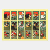 マザーグース子供部屋ライムズフェアユタリーアート ラッピングペーパーシート (正面)