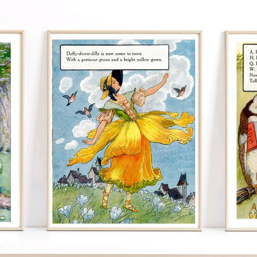 マザーグース子供部屋ライムダッフィージーダウン ポスター