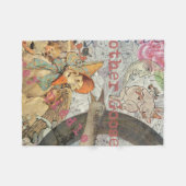 マザーグース子供部屋ライムフェアリー フリースブランケット (正面(横))