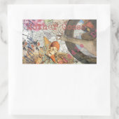 マザーグース子供部屋ライムフェアリー 長方形シール (バッグ)