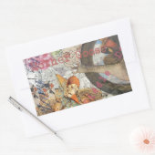 マザーグース子供部屋ライムフェアリー 長方形シール (封筒)