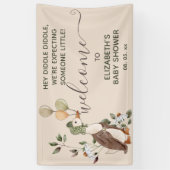 マザーグース子供部屋ライムベビーシャワーウェルカム 横断幕 (縦)