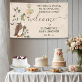 マザーグース子供部屋ライムベビーシャワーウェルカム 横断幕