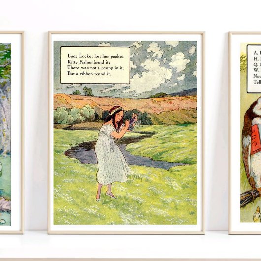 マザーグース子供部屋ライムルーシーロケット子供部屋 ポスター