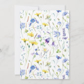 マザーグース子供部屋韻フローラガールベイビーシャワー 招待状 (裏面)