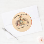 マザーグース蔵書票 ラウンドシール (封筒)