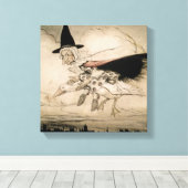 マザーグース、'マザーグースザ・オールのフロントエンド キャンバスプリント (インサイチュ (ウッドフロア))