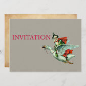 マザーグース-ヴィンテージイラストレーション 招待状 (正面/裏面)