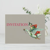 マザーグース-ヴィンテージイラストレーション 招待状 (スタンド正面)