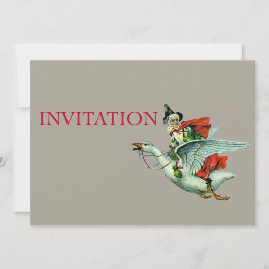 マザーグース-ヴィンテージイラストレーション 招待状 (正面)