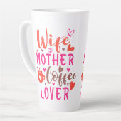 マザーコーヒー好き カフェラテマグ (左アングル)