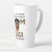 マザーゴギフトマママギィ誕生日 カフェラテマグ (右アングル)