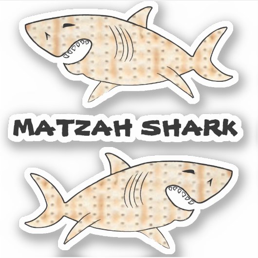 マザーシャークの形をしたシール シール (正面)