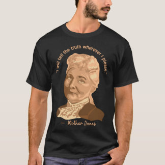 マザージョーンズポートレートと引用文 Tシャツ