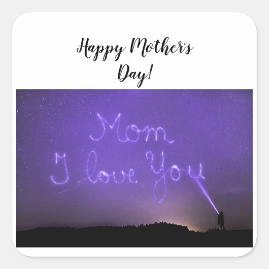 マザースクエアステッカー スクエアシール (正面)